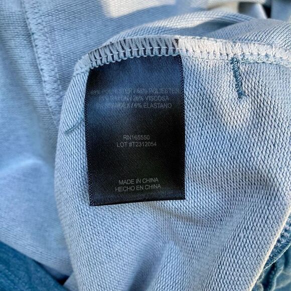 32 Degrees Cool Blue Waist Tie Sheath Knee Length Dress - Picture 5 of 7